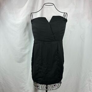 Audrey 3+1 black strapless corset mini dress size S